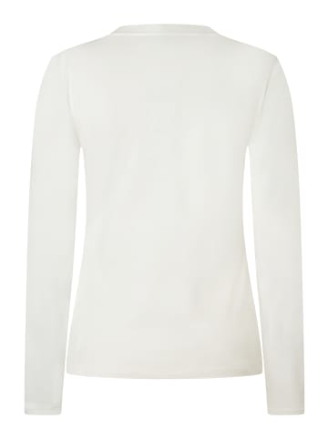 More & More schmales Basic Longsleeve in offwhite