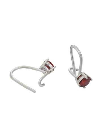 faina Women Earrings in Silver Red