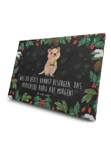 Mr. & Mrs. Panda Adventskalender Quokka Happy mit Spruch in Kreidetafel
