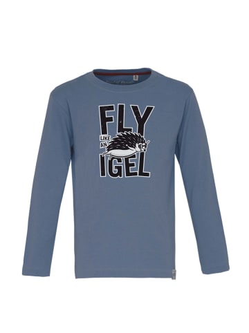 Band of Rascals Longsleeve " Fly like an Igel " in dove-blue