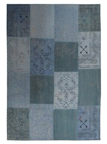 Kayoom Kurzflor Teppich Lyrical 210 in multi - blau - rechteckig