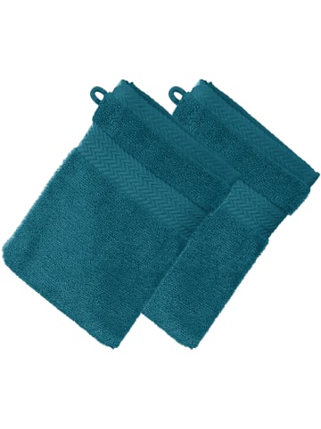 Erwin Müller Frottier Waschhandschuh 2er-Pack Friedrichshafen in petrol