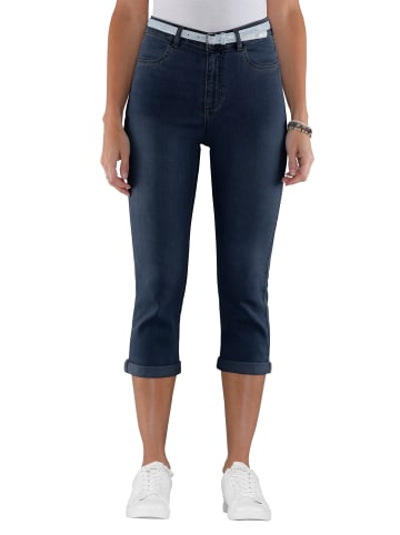 Sieh an! Caprijeans in blue-stone-washed