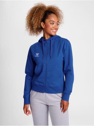 Hummel Reißverschluss Kapuzenpullover Hmlgo Damen in TRUE BLUE