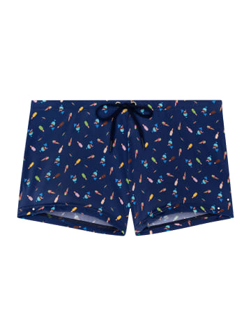 HOM Badehose Swim Shorts Summer in navy print