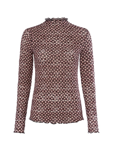 Zero Langarmshirt in schwarz beige