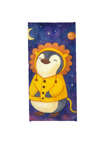 Mr. & Mrs. Panda Badehandtuch Löwe Astrologie Design ohne Spruch in Weiß