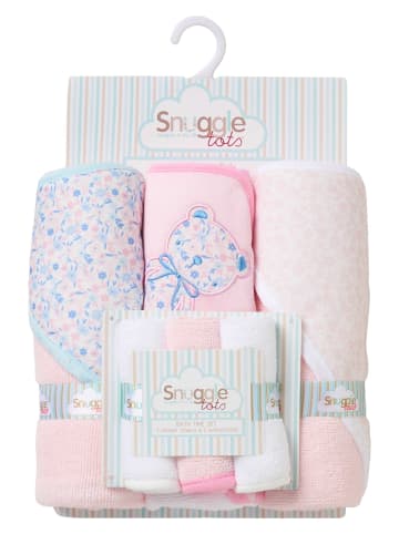 Snuggle Tots 6tlg Set Snuggle Tots in weiß rosa hellblau