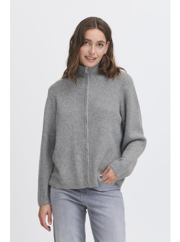 ICHI Strickjacke IHDUCIE Loose fit in Grey melange