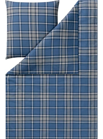 Estella Kuschel-Flanell Bettwäsche in blau