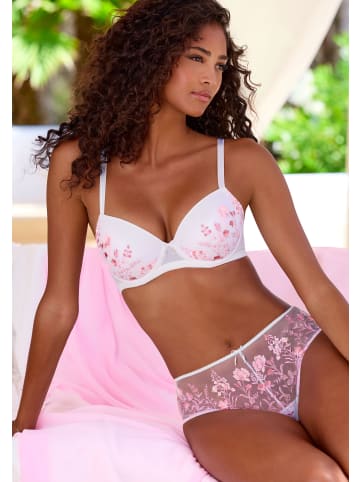 LASCANA Stringpanty in weiß-rosa