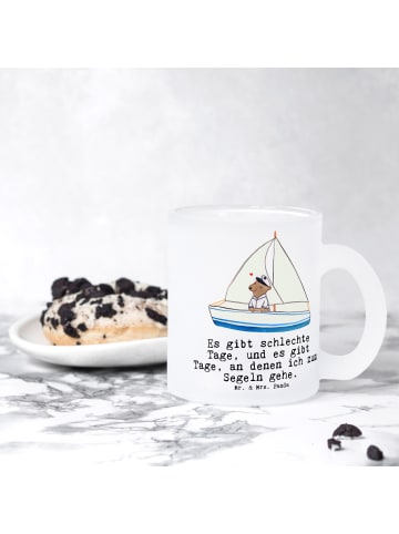 Mr. & Mrs. Panda Kaffeebecher Bär Segeln mit Spruch in Transparent