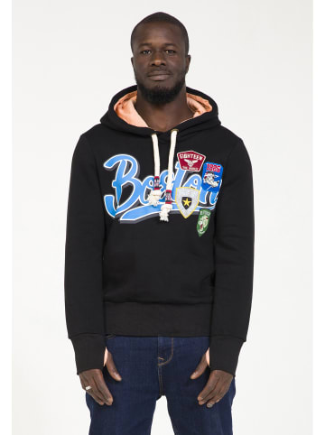 PLUS EIGHTEEN Herren Kapuzenpullover in Schwarz