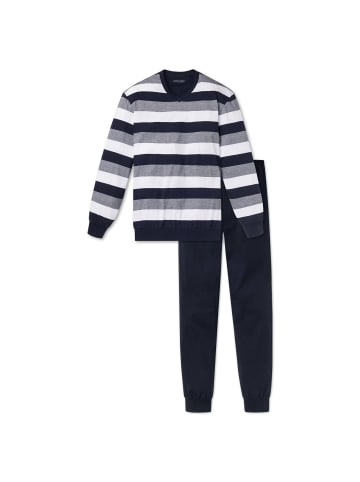 Schiesser Pyjama in Blau