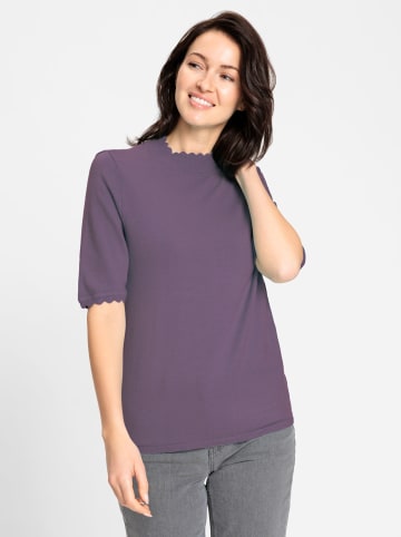 WITT WEIDEN Kurzarmpullover in feige