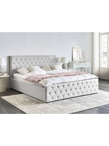 Beliani 3-tlg Doppelbett AMIENS in Beige