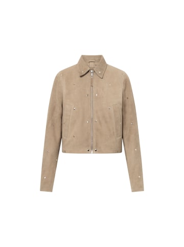 Bolongaro Trevor Lederjacke Hallie Stud in beige