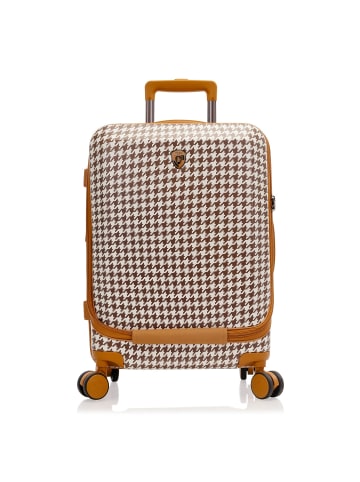 Heys EZ Fashion 4 Rollen Kabinentrolley S 53 cm mit Dehnfalte in brown houndstooth