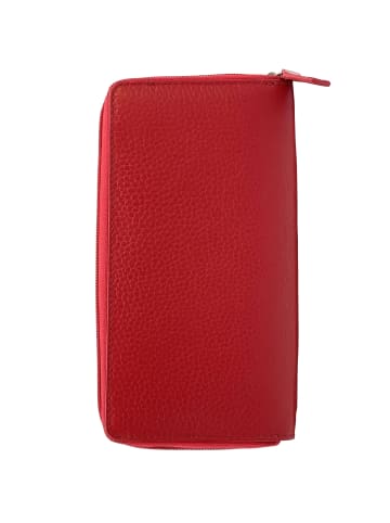 Florence Geldbörse Leder rot Damen ca. 19cm ca. 10cm