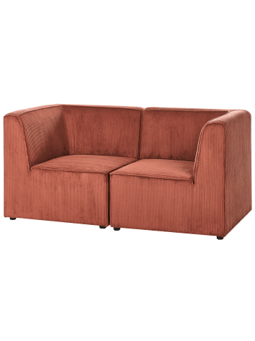 Beliani 2-tlg Modulsofa LEMVIG in Rot