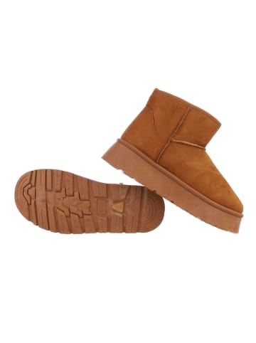 Ital-Design Stiefelette in Camel