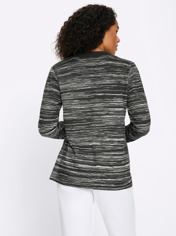 Sieh an! Sweatshirt in graphit-ecru-bedruckt