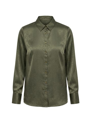 Studio Untold Hemdbluse in dunkel khaki