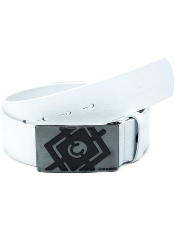 Cipo & Baxx Cipo & Baxx Herren Gürtel C44856 White 105cm x 4,8cm