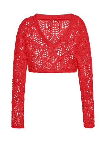 Swirly Damen Pullover in Rot