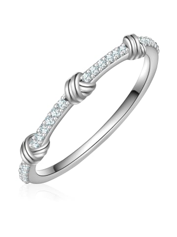 Glanzstücke München Ring aus Sterling Silber mit Zirkonia in silber