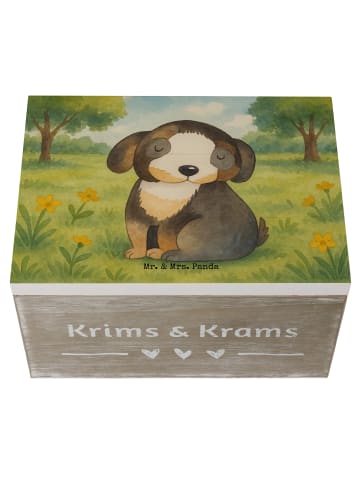 Mr. & Mrs. Panda Kiste Hund Entspannen Design ohne Spruch in Weiß
