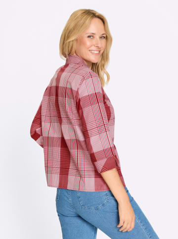 Sieh an! Karo-Bluse in rot-weiß-kariert