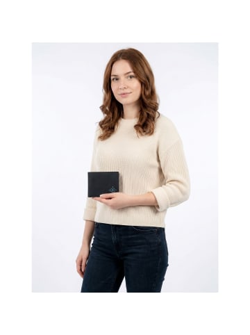 oxmox New Cryptan Geldbörse RFID Schutz 12 cm in schwarz-windrose 2.0 cyan