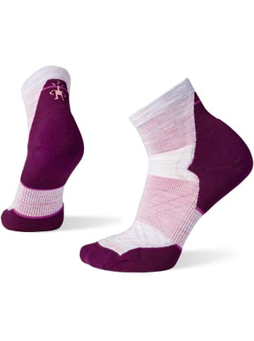 SMARTWOOL W RUN TARGETED CUSHIANKLE SOCKS in Pink