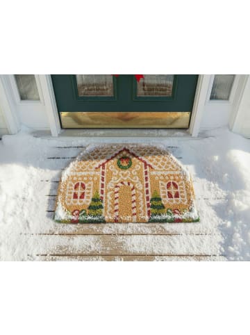 Beliani Fußmatte SELATNA in Naturfarben - (W) 45 x (L) 75 cm