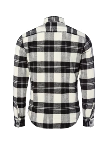 Nils Sundström Hemd in weiß schwarz - 0002