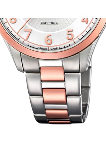 Candino Analog-Armbanduhr Candino Classic roségold, silber groß (ca. 40mm)