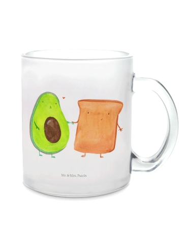 Mr. & Mrs. Panda Tee Tasse Avocado Toast ohne Spruch in Transparent