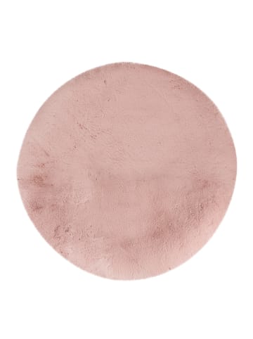 GMD Living Runder Hochflor-Teppich HEAVEN in Rosa