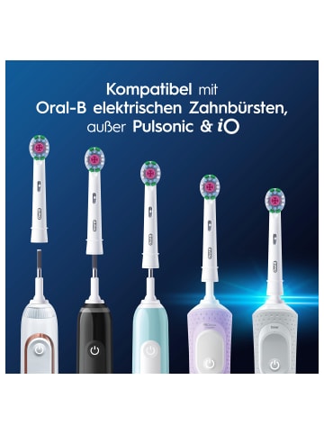Oral-B Aufsteckbürsten "Pro 3D White" in Weiß (12er-Pack) - Box