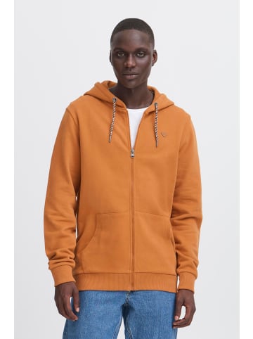 BLEND Kapuzensweatjacke in Braun