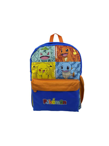 Pokémon Rucksack Kinder mit 2 Fächern und Netzseitentasche 30x15x40cm