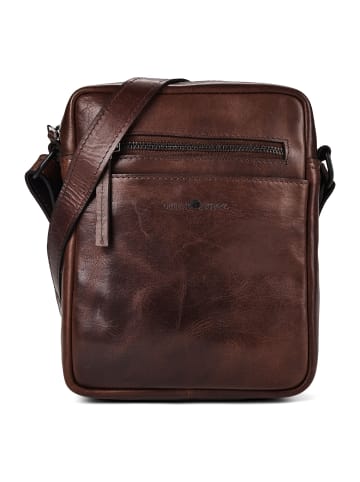 Greenburry Newport Umhängetasche Leder 19 cm coffee