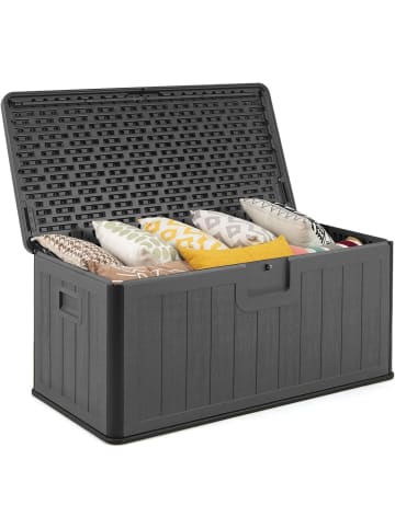 COSTWAY Gartenbox 378L HDPE in Grau