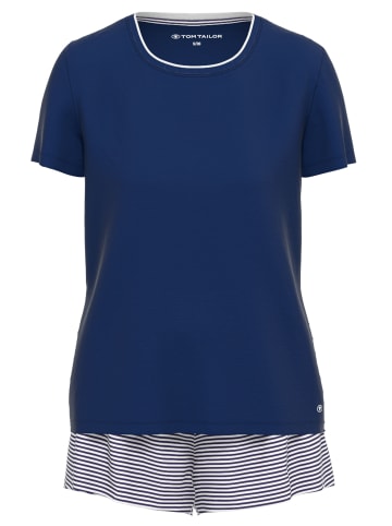 Tom Tailor Shorty Florence in blau-mittel-Ringel