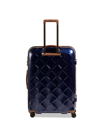 Stratic Leather and More - 4-Rollen-Trolley 76 cm L in blau