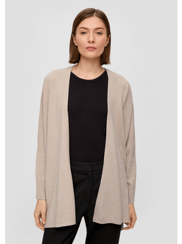 s.Oliver BLACK LABEL Strickjacke keine Ärmellänge in Beige