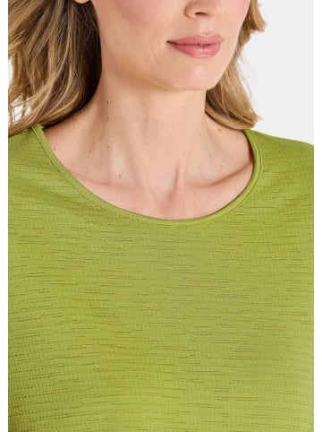 GOLDNER Halbarm Jersey-Shirt, U-Boot-Ausschnitt in hellgrün