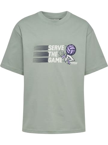 Hummel T-Shirt Hmljr Loose Kinder in ICEBERG GREEN