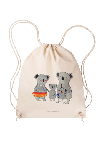 Mr. & Mrs. Panda Sportbeutel Koala Familie ohne Spruch in Creme